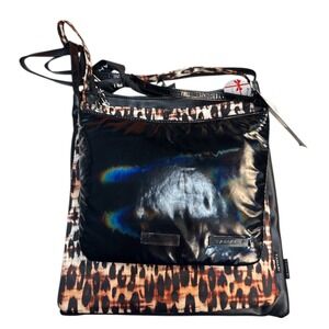 Tahari Crossbody Women's Bag Set of 3 Black & Leopard Print NWT Stylish Purse